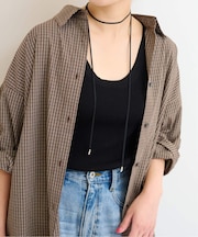 RELUME モチーフツキヒモロングネックレス