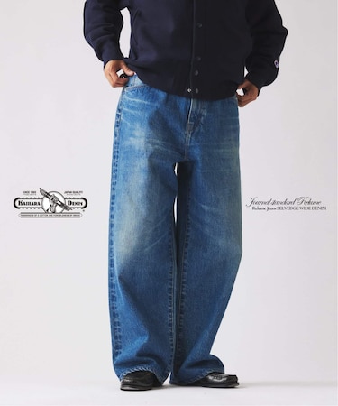 Relume Jeans セルヴィッチ ワイド デニムパンツ