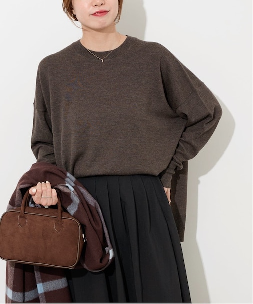 《一部WEB限定追加2》BiellaYarnワイドクルーネックプルオーバー