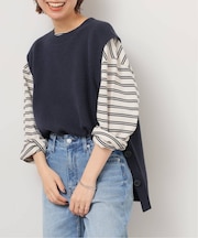 サイドボタンニットベスト