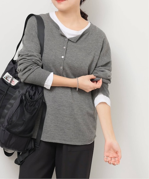 《追加》［25AW新作 / 2枚セット］3WAYレイヤードヘンリープルオーバー