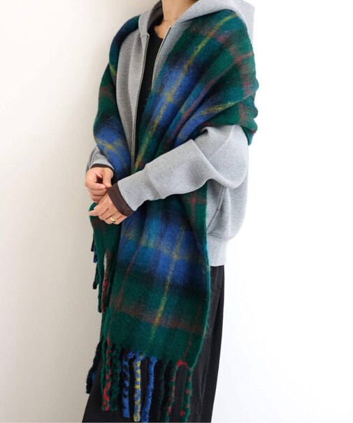 【THE BAGMATI/バグマティ】 チェックマフラー