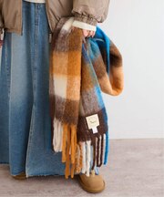 【THE BAGMATI/バグマティ】 チェックマフラー