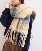 【THE BAGMATI/バグマティ】 チェックマフラー