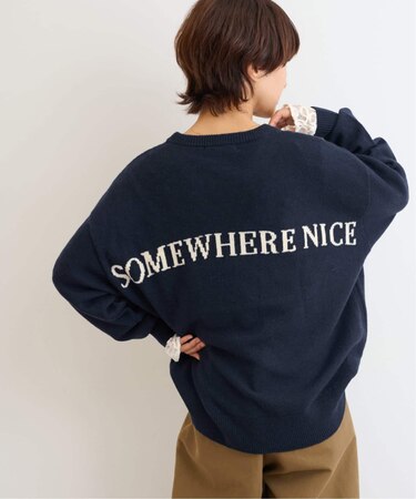 バックロゴニットプルオーバー