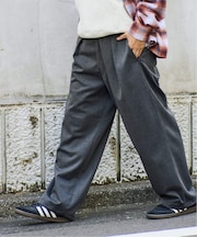 ウールブレンド ツイル オーバーパンツ