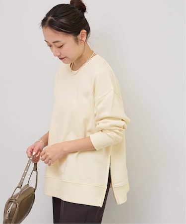 裏毛サイドジッププルオーバー