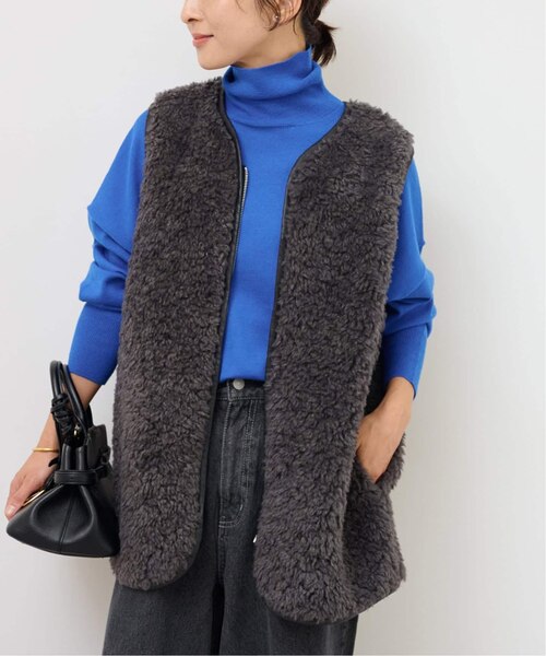 relume シープフェイクファージップベスト 追加2》シープフェイクファージップベスト｜ジャーナルスタンダード