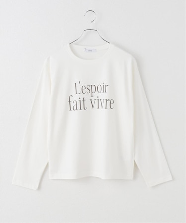 メッセージロゴロングスリーブTEE