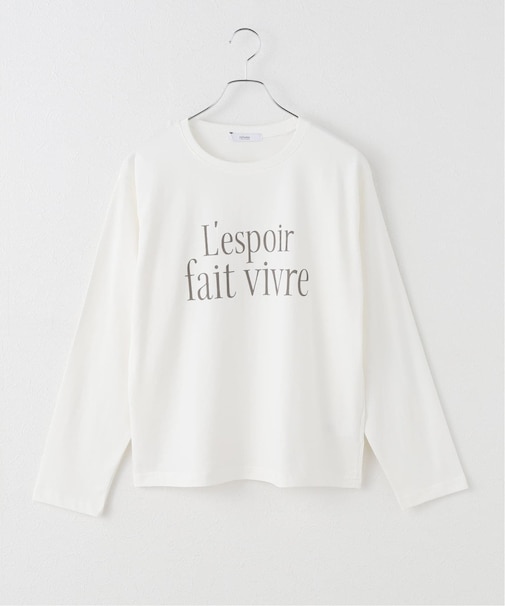 メッセージロゴロングスリーブTEE