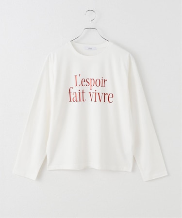 メッセージロゴロングスリーブTEE