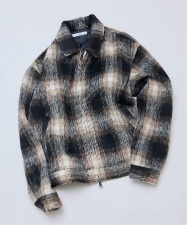 シャギー オンブレ ワークジャケット