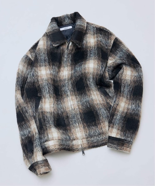 シャギー オンブレ ワークジャケット