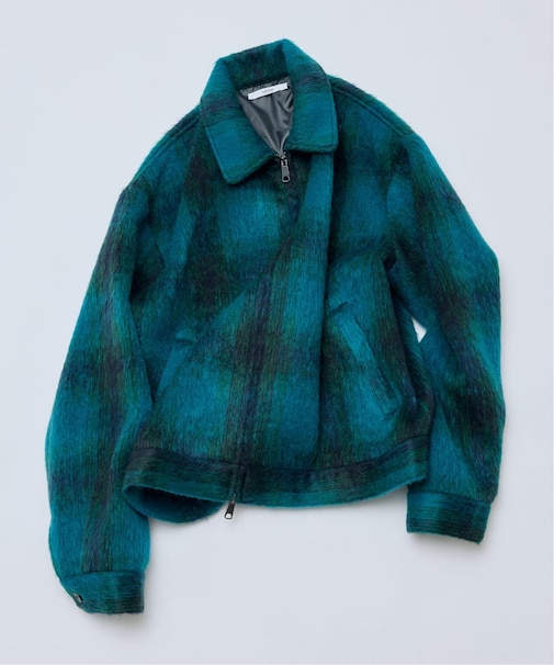 シャギー オンブレ ワークジャケット