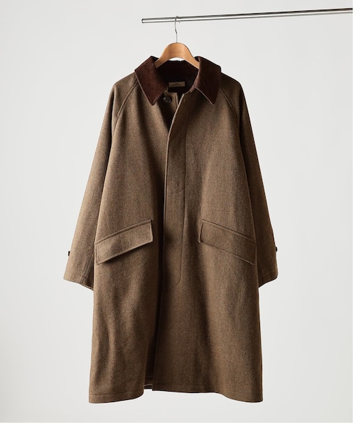 ハイランド ウール バルカラー コート