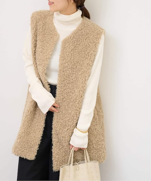 カーリーボアベスト