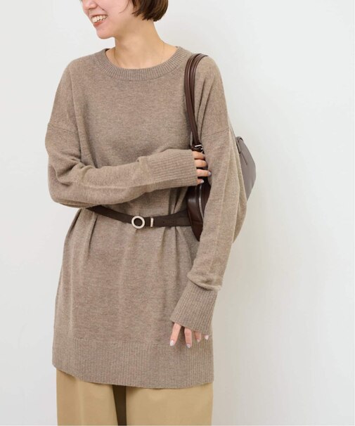 ウールカシミヤミックスチュニックプルオーバー