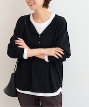 《追加2》［25AW新作 / 2枚セット］3WAYレイヤードヘンリープルオーバー