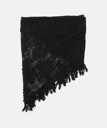 クラフト刺繍レーススカーフ