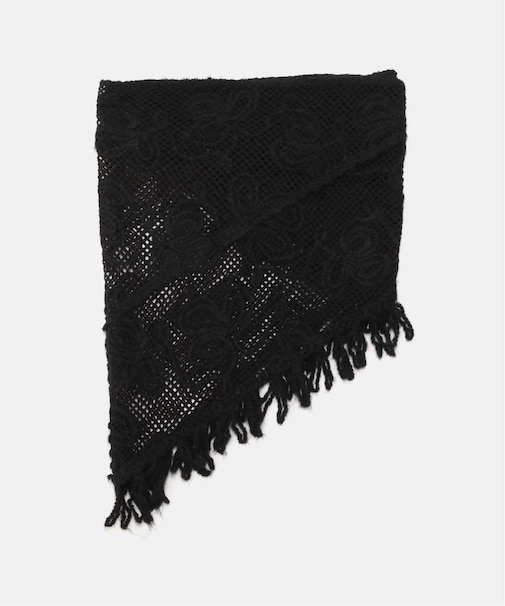 クラフト刺繍レーススカーフ