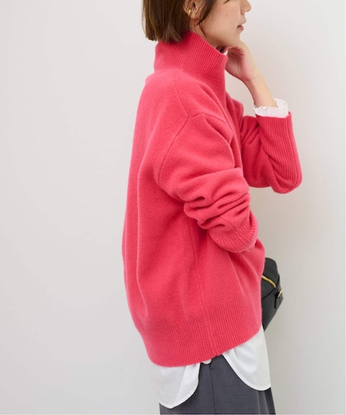 ウールカシミヤハイネックプルオーバー