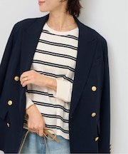 オーバーサイズボーダーロングスリーブTEE