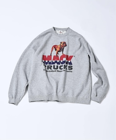 MACK TRUCKS / マック・トラックス 別注 フェード  プリント スウェット