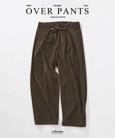 Pコーデュロイ オーバーパンツ