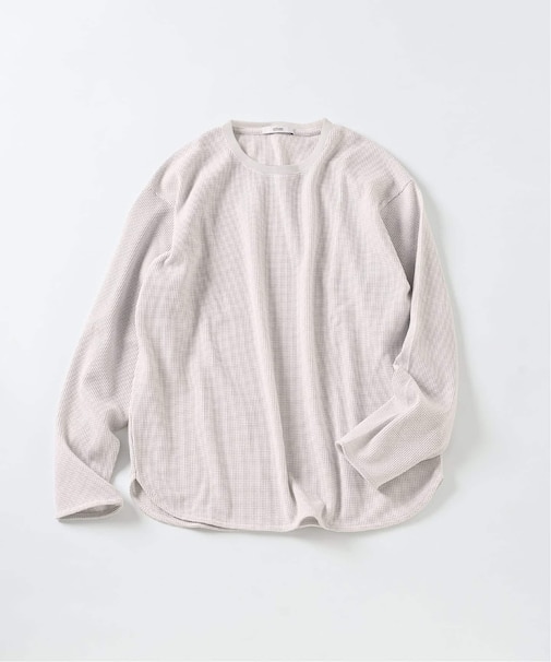 レイヤード ラウンド サーマル ロングスリーブ Tシャツ