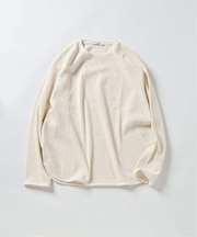 レイヤード ラウンド サーマル ロングスリーブ Tシャツ