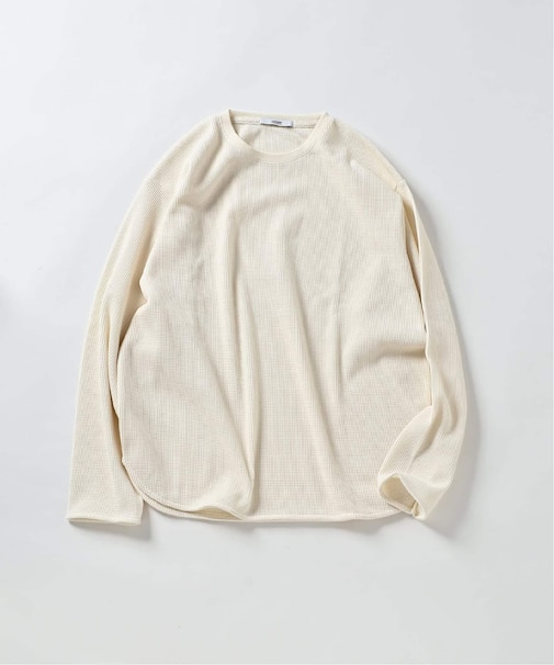 レイヤード ラウンド サーマル ロングスリーブ Tシャツ