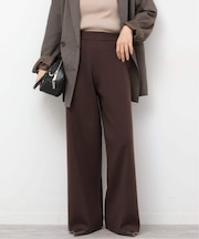 【MULTI FUNC+】セミワイドニットパンツ