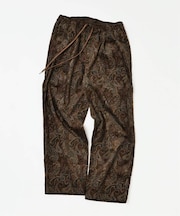 ペイズリープリント 6ウェル コーデュロイ イージーパンツ