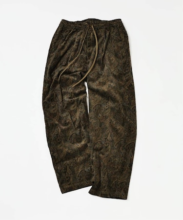 ペイズリープリント 6ウェル コーデュロイ イージーパンツ
