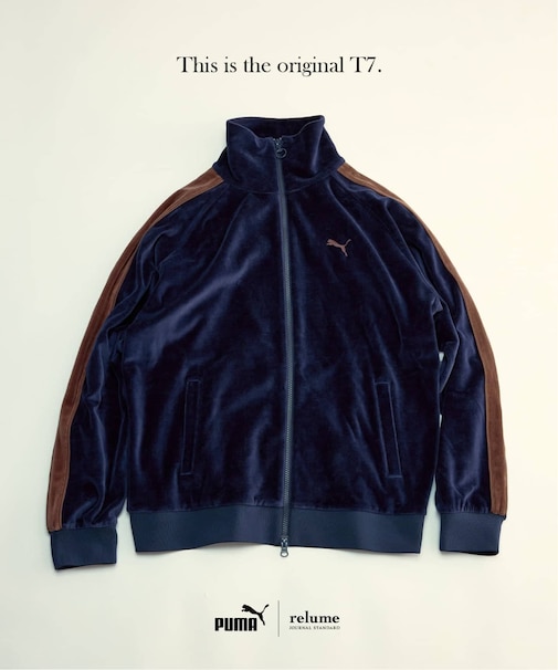 WEB限定》PUMA / プーマ 別注 ”T7” ベロア トラックジャケット 