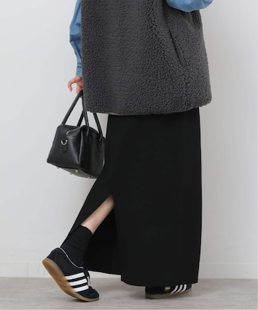 《WEB + 一部店舗限定》ウォッシャブルミラノリブIラインスカート