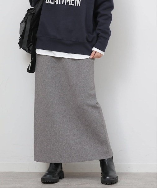 《WEB + 一部店舗限定》ウォッシャブルミラノリブIラインスカート