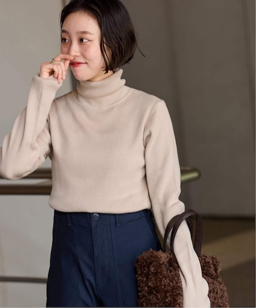 《追加3》スイスオーガニックコットンタートルネックプルオーバー