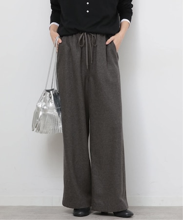 ウールミックスフラノイージーワイド