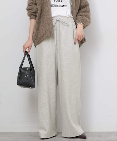 ウールミックスフラノイージーワイド