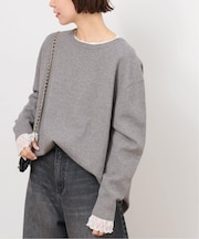 《WEB + 一部店舗限定》ウォッシャブルミラノリブプルオーバー