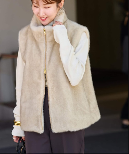 追加》スタンドカラーファーベスト｜ジャーナルスタンダード