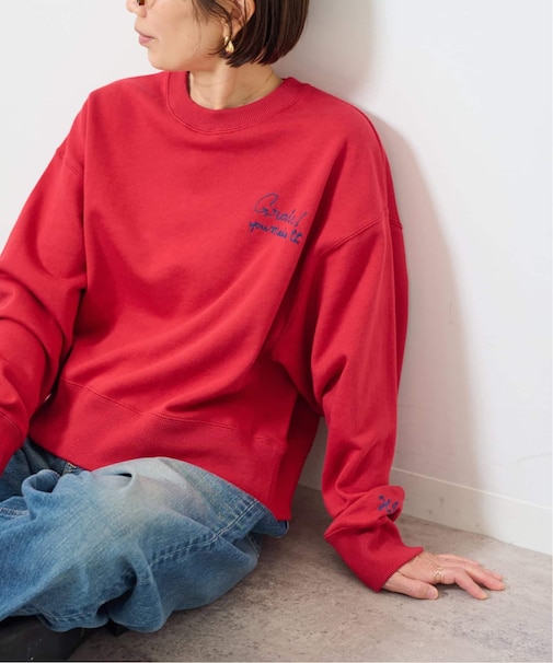 《追加》［25AW新作］刺繍ロゴスウェット