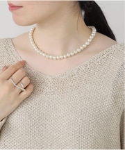 《追加》RELUME 大粒ガラスパールネックレス40cm