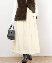 ギャザータックフレアスカート