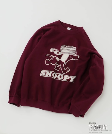 PEANUTS / ピーナッツ 別注 FANTASY A&G INC プリント スウェット HOLIDAY