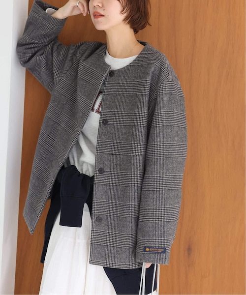 ジャーナルスタンダードレリューム　スーパーファインビーバークルーネックコート スーパーファインビーバークルーネックコート | ジャーナル