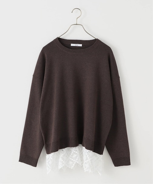 フルニードルレースヘムプルオーバー