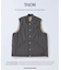 TAION / タイオン 別注 ヴァーチカルキルト リバーシブル ダウンベスト