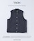 TAION / タイオン 別注 ヴァーチカルキルト リバーシブル ダウンベスト